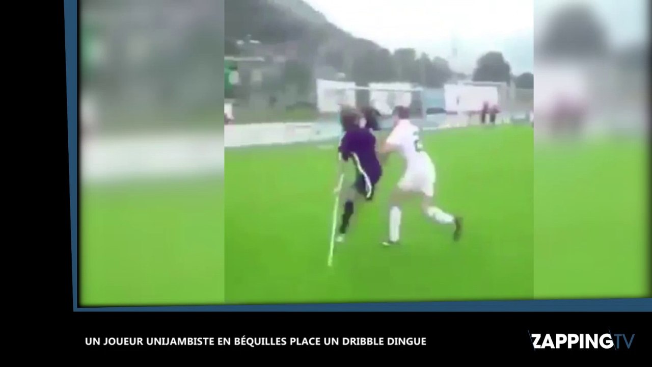 Un joueur unijambiste en béquilles place un dribble de fou (vidéo)