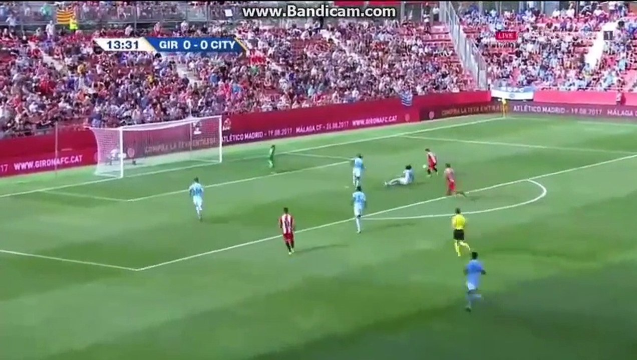 Cristian Portu Goal Girona vs Manchester City 1-0 (15/08/2017) HD