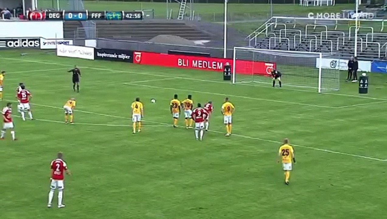 Nikola Ladan PENALTY GOAL HD - Degerfors 1-0 Falkenbergs 15.08.2017