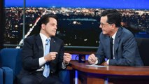 Anthony Scaramucci Stops By 'Late Show,' Discusses Bannon and Trump | THR News