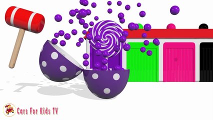 Teach Kids Colors With Surprise Eggs Ice Cream Learning Video For Kids