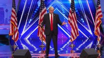 The Singing Trump: Presidential Impersonator Channels Bruno Mars Americas Got Talent 2017