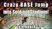 Erik Roner does massive BASE jump into sold out Nitro Circus show!