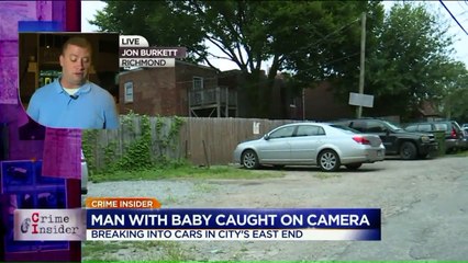 Download Video: Man Accused of Breaking Into Car While Pushing Toddler in Stroller