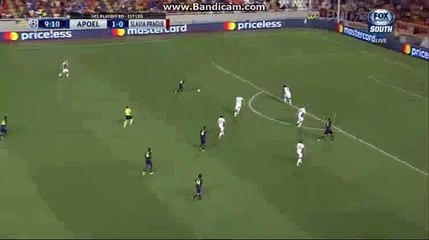 Efstathios Aloneftis Goal HD - APOEL (Cpu) 2-0 (Cze) Slavia Praha 15.08.2017