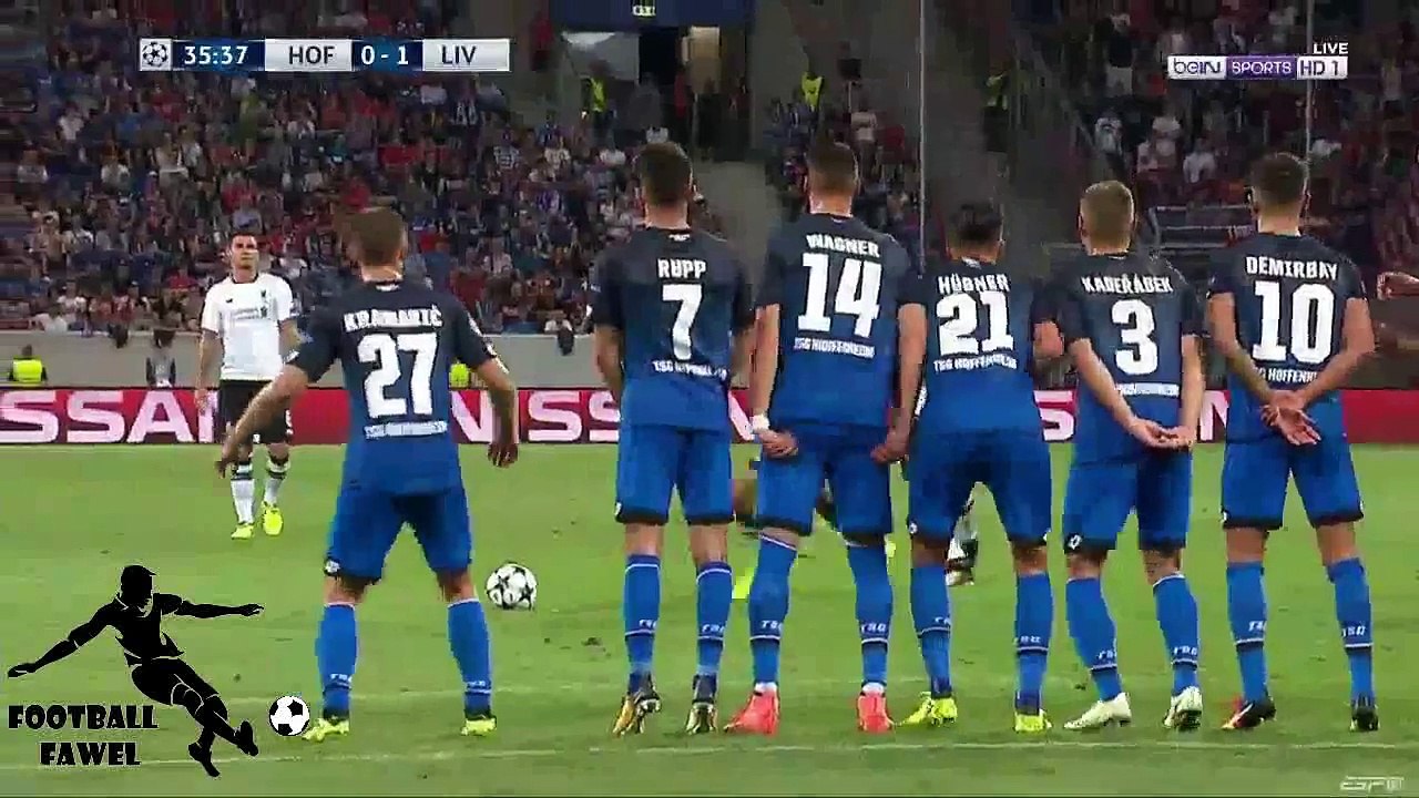 هدف مباراه ليفربول وهوفنهايم 1-0 - شاشة كاملة - تعليق عصام الشوالي - تصفيات دوري ابطال اوروبا