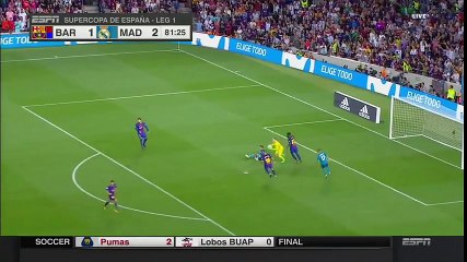 Cristiano Ronaldo RED CARD - Barcelona vs Real Madrid 1-2 – 13 August 2017