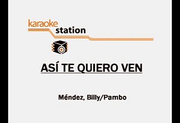 Pambo - Asi Te Quiero (Karaoke)