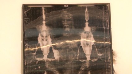 Replica del santo sudario a disposición de los sampedranos