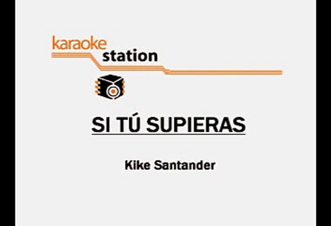 Si Tu Supieras - Alejandro Fernandez (Karaoke)