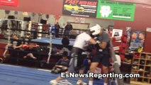 Boxing Star Pelos Garcia Sparring The Great Jose Luis Castillo EsNews Boxing