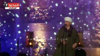 ياسين التهامى يشدو فى مهرجان القلعة بالأناشيد الدينية