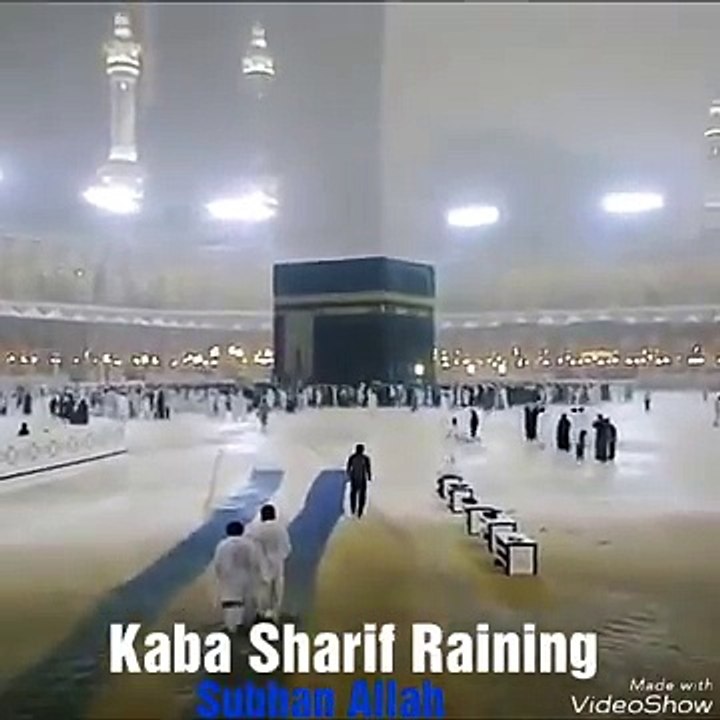 Beautiful Rain in Kaba Sharif Haram mecca mukarram ( 360 X 360 )