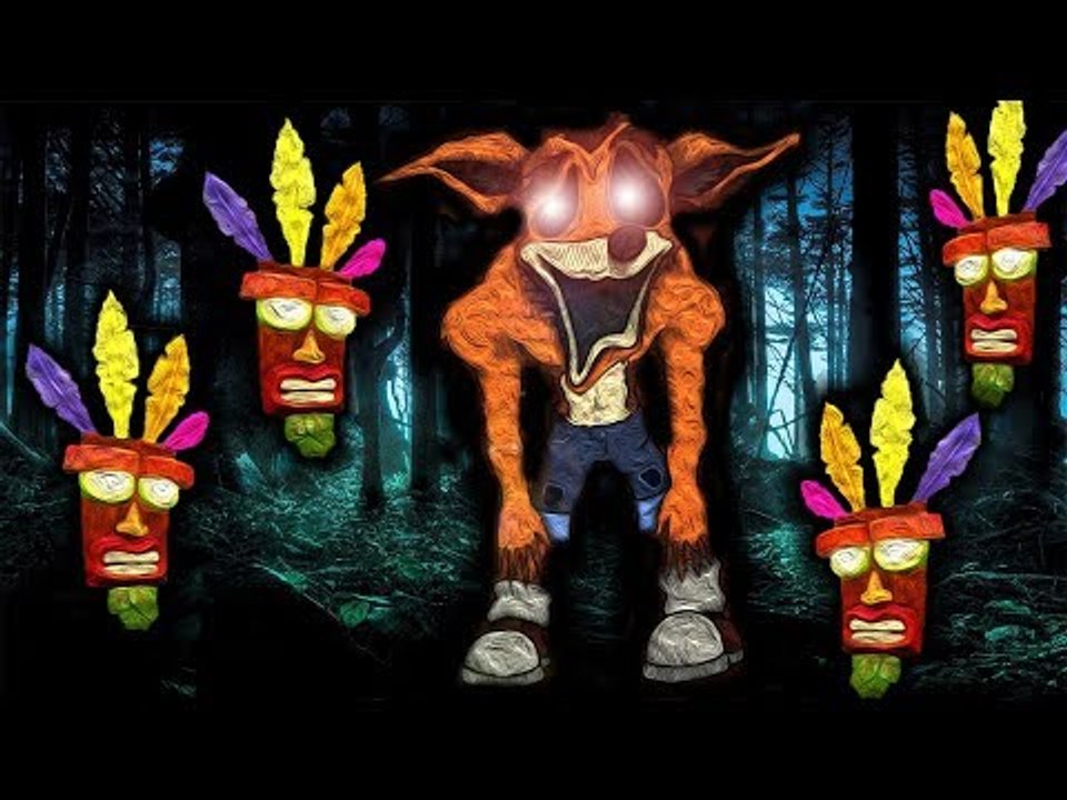 CRASH BANDICOOT - Scary Indie Horror Game -  CRASH SLENDERCOOT - ( Slender Parody )