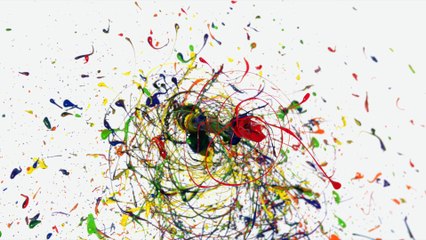 Paint Spinning Drill 4K - The Slow Mo Guys