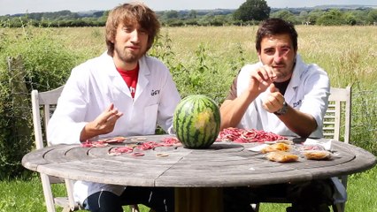 Rubber bands vs Water Melon - The Slow Mo Guys