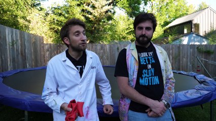 Showered by a Giant 6ft Water Balloon - The Slow Mo Guys 4K