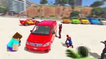 Şimşek McQueen Örümcek Adam ve Demir Adam Minibüsü Siliyor (Çizgi Film Tadında Türkçe Dubl