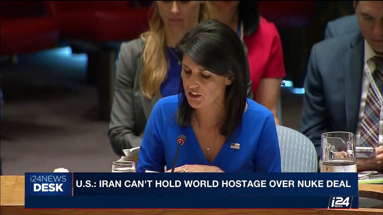 i24NEWS DESK | U.S.: Iran can't hold world hostage over nuke deal | Tuesday, August 15th 2017