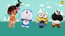 Wrong Eyes Doraemon Minion Panda Moana Baby Finger Family Song Learn Colors For Kids