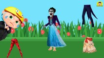 Wrong Pants Joker Moana Elsa Frozen LadyBug Finger Family Song Learn Colors For Kids