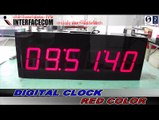 014.Digital Clock Red Color