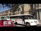 Retienen autobuses en protesta por  aumento en tarifas de transporte público / Paola Virrueta