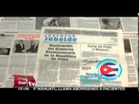Cuba y Fidel Castro apoyan a Maduro ante sanciones de EU/ Global