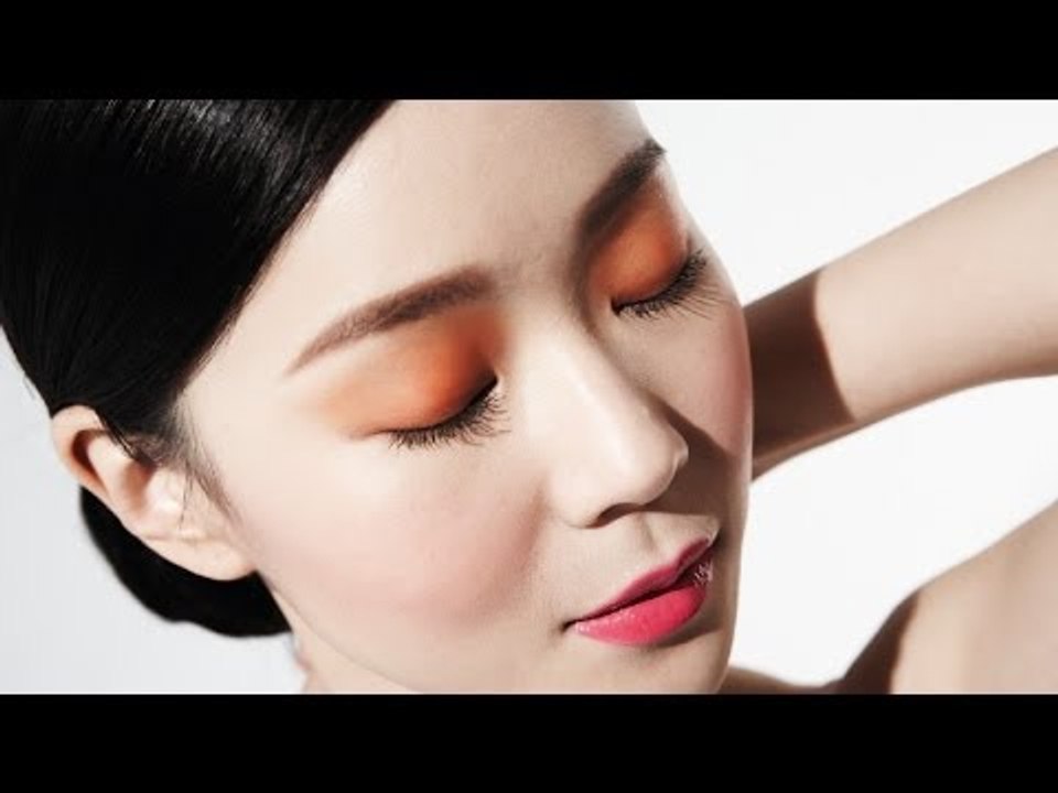 彩妝師教學 2014春夏大對比粉橘風