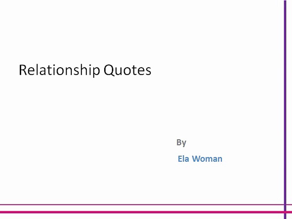 Relationship Quotes