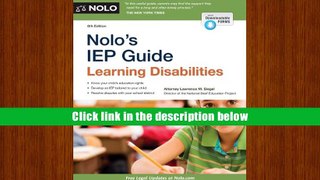 eTextbook Nolo s IEP Guide: Learning Disabilities Lawrence M Siegel Read Online