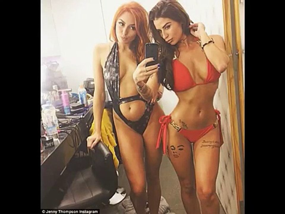 Wayne Rooney prostitute Jenny Thompson in covered up stroll on Dubai beach