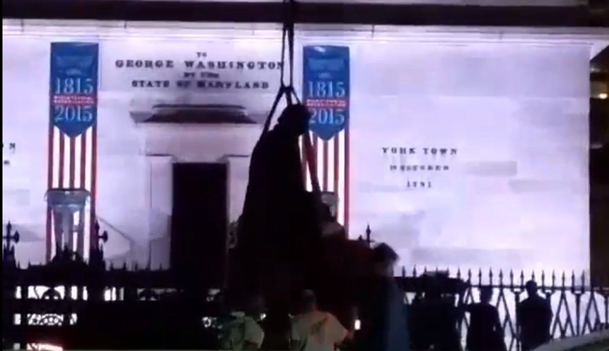 Roger B. Taney Statue Removed From Baltimore Park