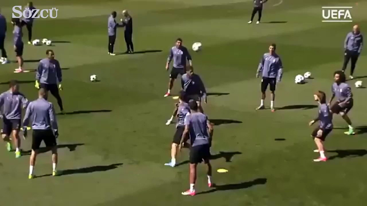 Real Madrid antrenmanında şov