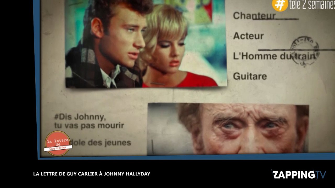 Johnny Hallyday : "Te casse pas Johnny", le message émouvant de Guy Carlier à son idole (vidéo)