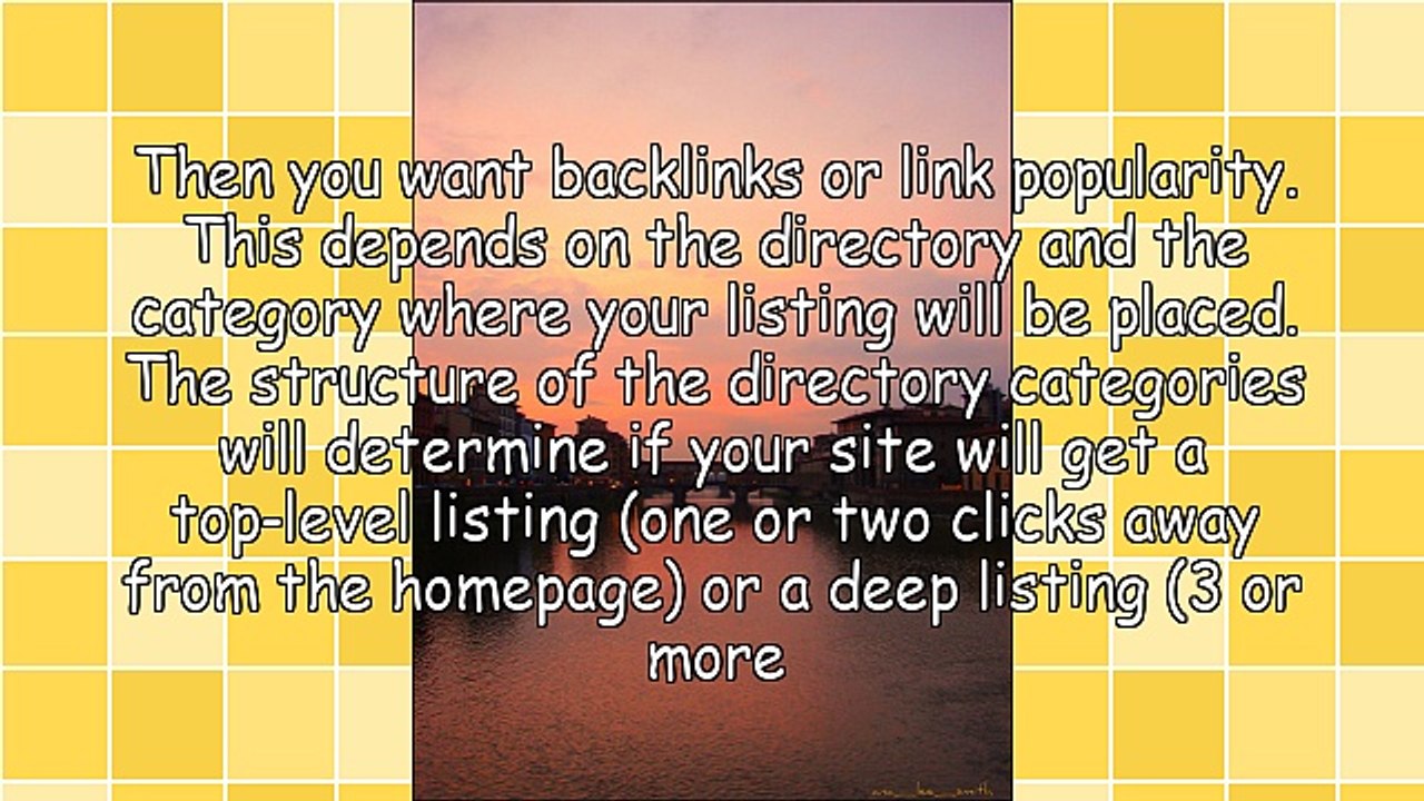 Internet marketing: promoting a new site with directory listings