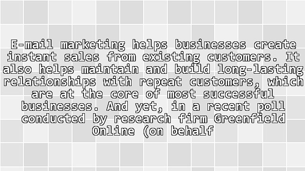 E-Mail Marketing Turns Small Biz Into Big Biz