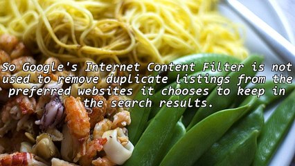 Google's Duplicate Internet Content Filter In Action