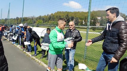 L'Olympique de Terrenoire rend visite aux joueurs de l'ASSE !!!