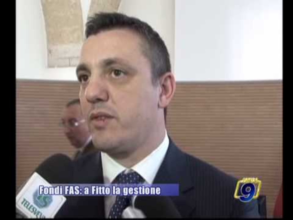 FONDI FAS | A Fitto la gestione