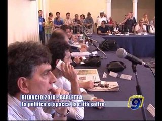 BARLETTA | Bilancio 2010: la politica si spacca, la città soffre