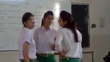 School girl real action