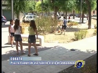 CORATO | Piazza Caduti di Via Fani in stato di abbandono