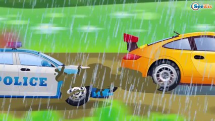 ¡Vamos a jugar! Carros de Carreras y El Coche de Policía en las CARRERAS