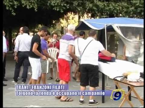 TRANI | Franzoni Filati: tolgono la tenda e occupano il campanile