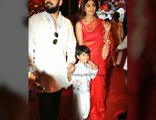 Shilpa Shetty and family snapped at ISKCON Janmashtami celebrations