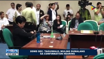 DSWD Sec. Taguiwalo, muling sumalang sa confirmation hearing