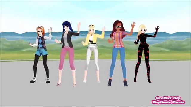 Mmd miraculous ladybug Nightcore TiK ToK Kesha With Lyrics On Screen