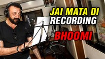 Sanjay Dutt RECORDING Jai Mata Di Song For Bhoomi | Spotted