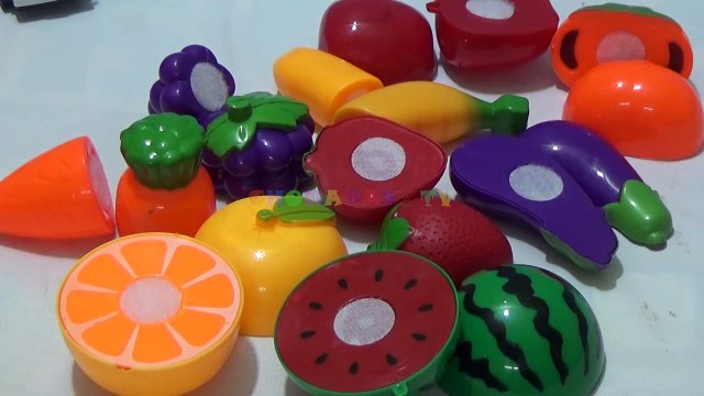 Surprise Eggs Learn fruits and vegetables Special video for kids with Trucks Toys for children